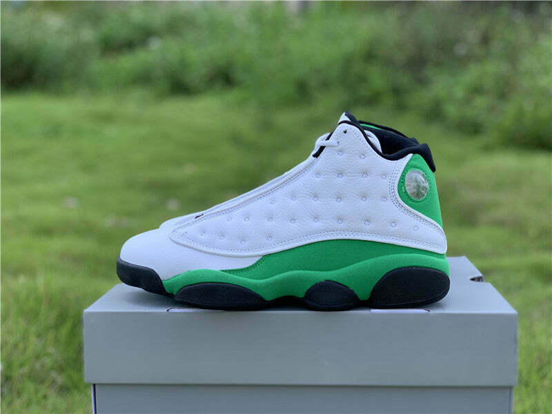 jordan 13 white lucky green