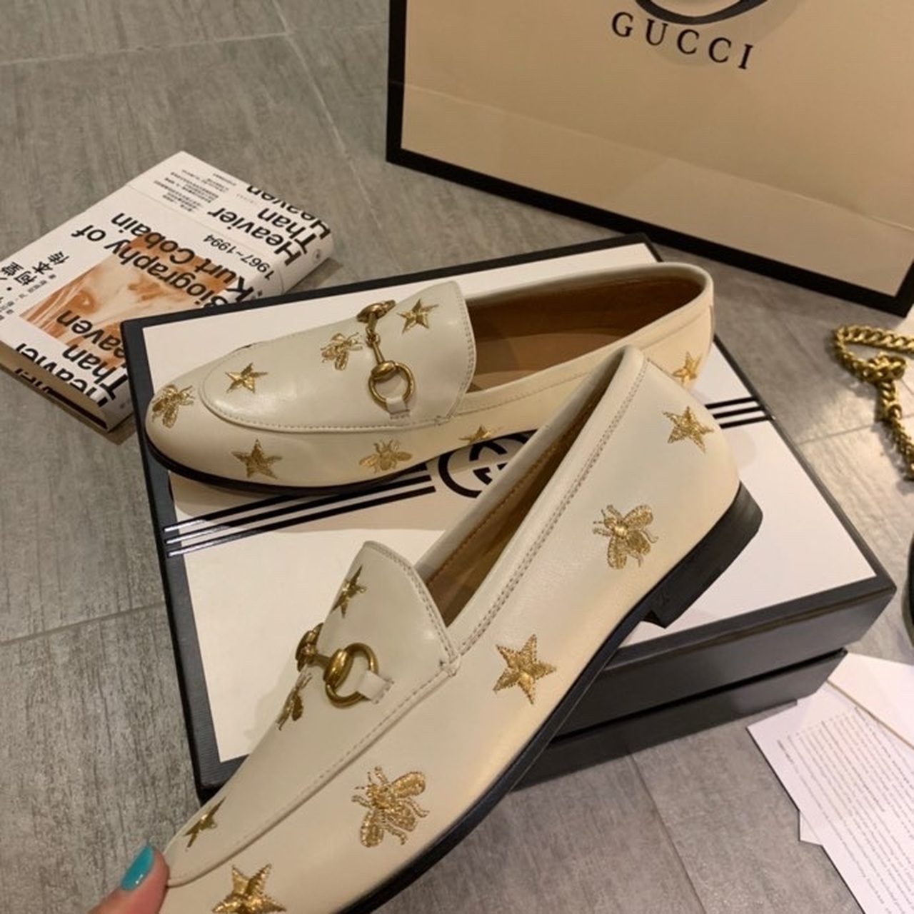 Gucci BeeStar Brixton Loafers Calfskin Leather Spring/Summer Collection ...