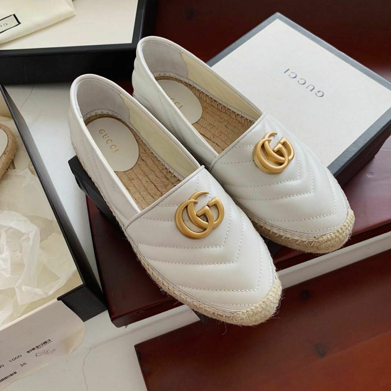 Gucci Marmont Espadrilles Calfskin Leather Spring/Summer 2020 ...