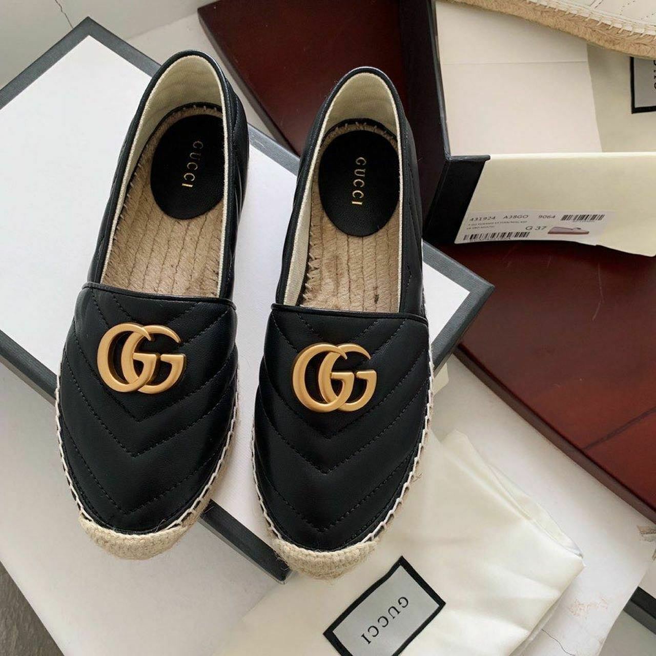 Gucci Marmont Espadrilles Calfskin Leather Spring/Summer Collection ...