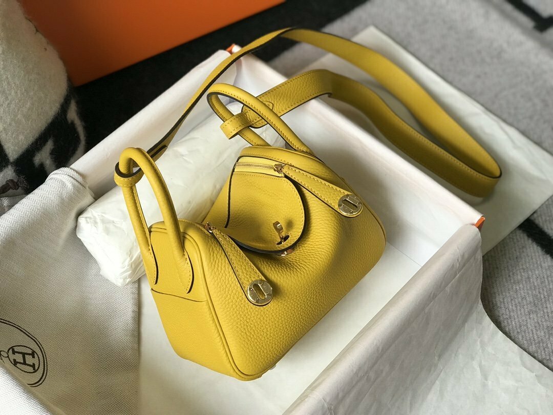 Hermes Crossbody Bag 19cm Yellow KelvinGift Store Kelvingift