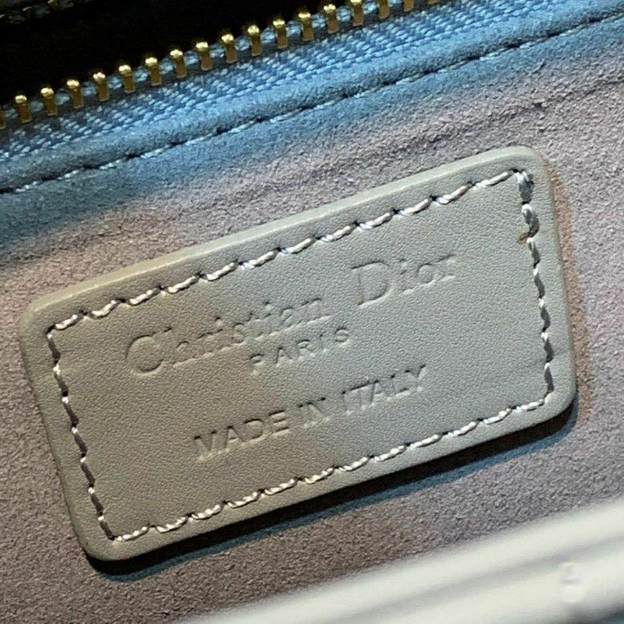 Christian Dior Medium Ultramatte Lady Dior Bag Grey For Women 9.5in ...