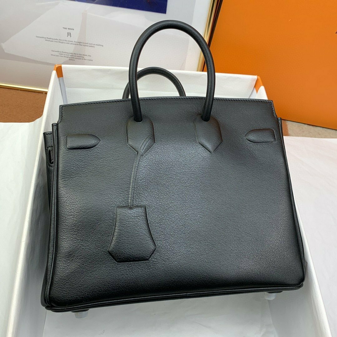 Hermes Etoupe Shadow Birkin 25 Black - KelvinGift Store - Kelvingift