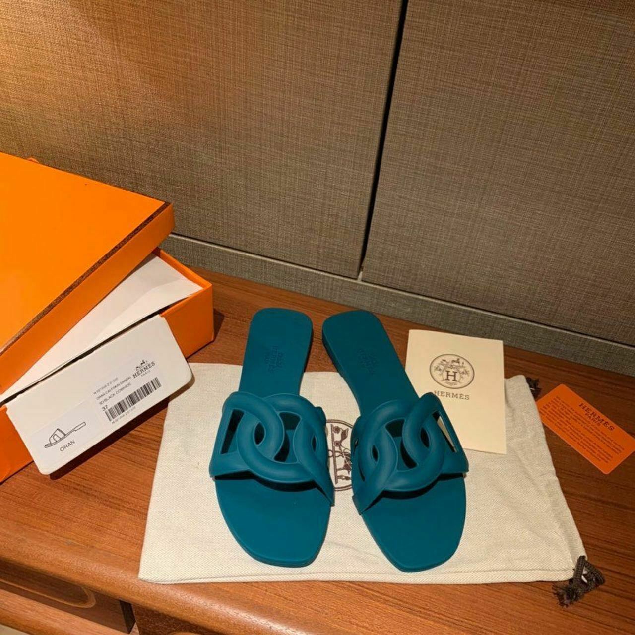 Hermes Aloha PVC Jelly Sandals Spring/Summer Collection Malachite ...
