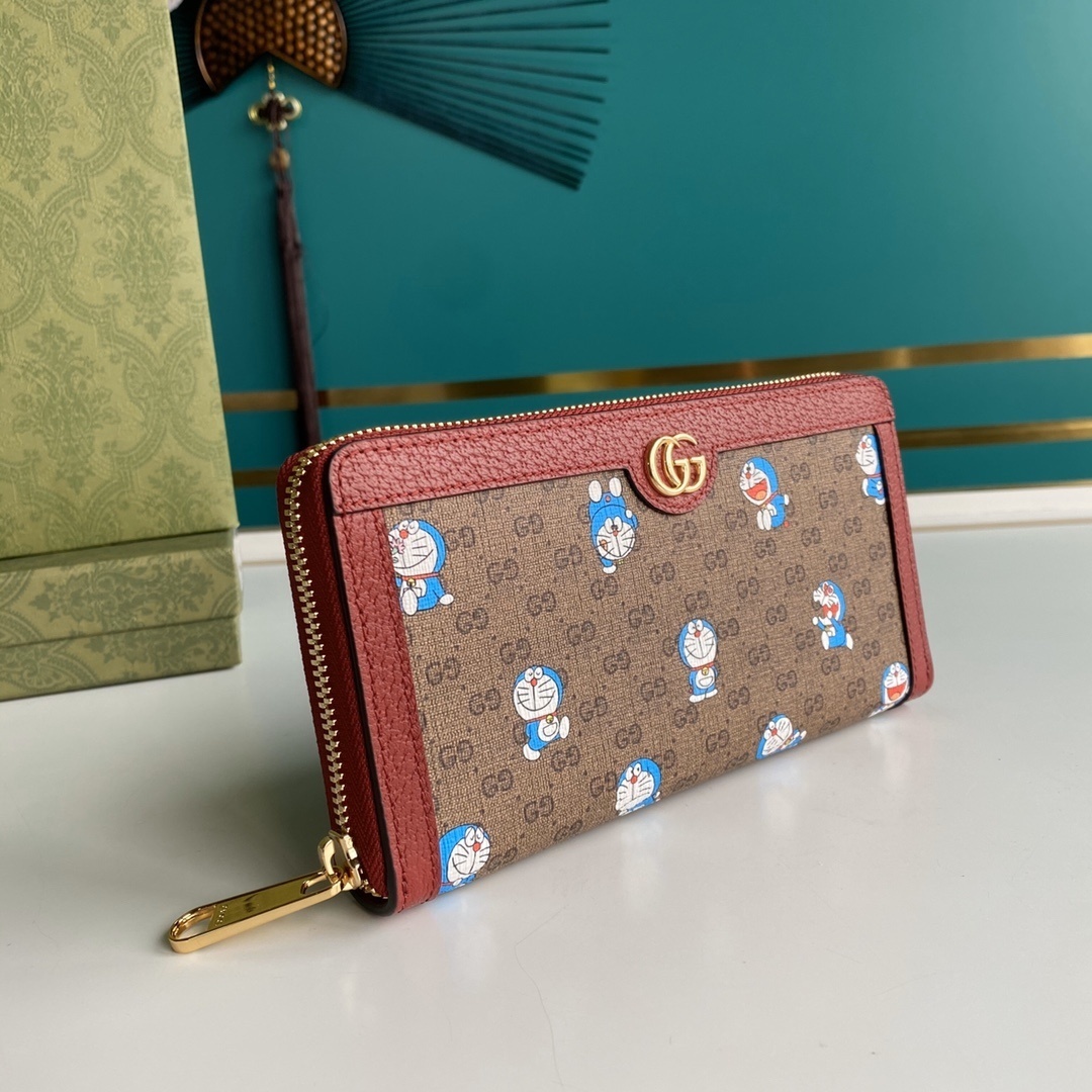 Doraemon x Gucci Zip Around Wallet 19cm KelvinGift Store Kelvingift