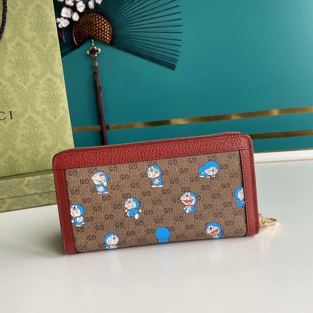 Doraemon x Gucci Zip Around Wallet 19cm KelvinGift Store Kelvingift