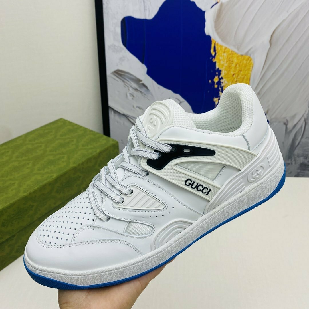 Gucci Women's Gucci Basket Sneaker By Fabrics White For Women GG KelvinGift Store Kelvingift