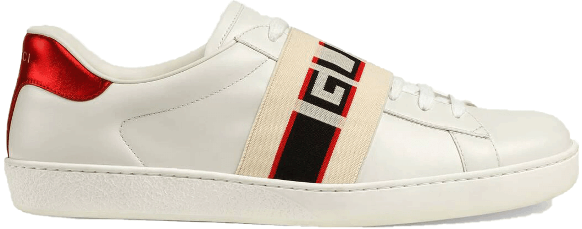 Gucci Ace Stripe Ivory Shoes (M) - Kelvingift