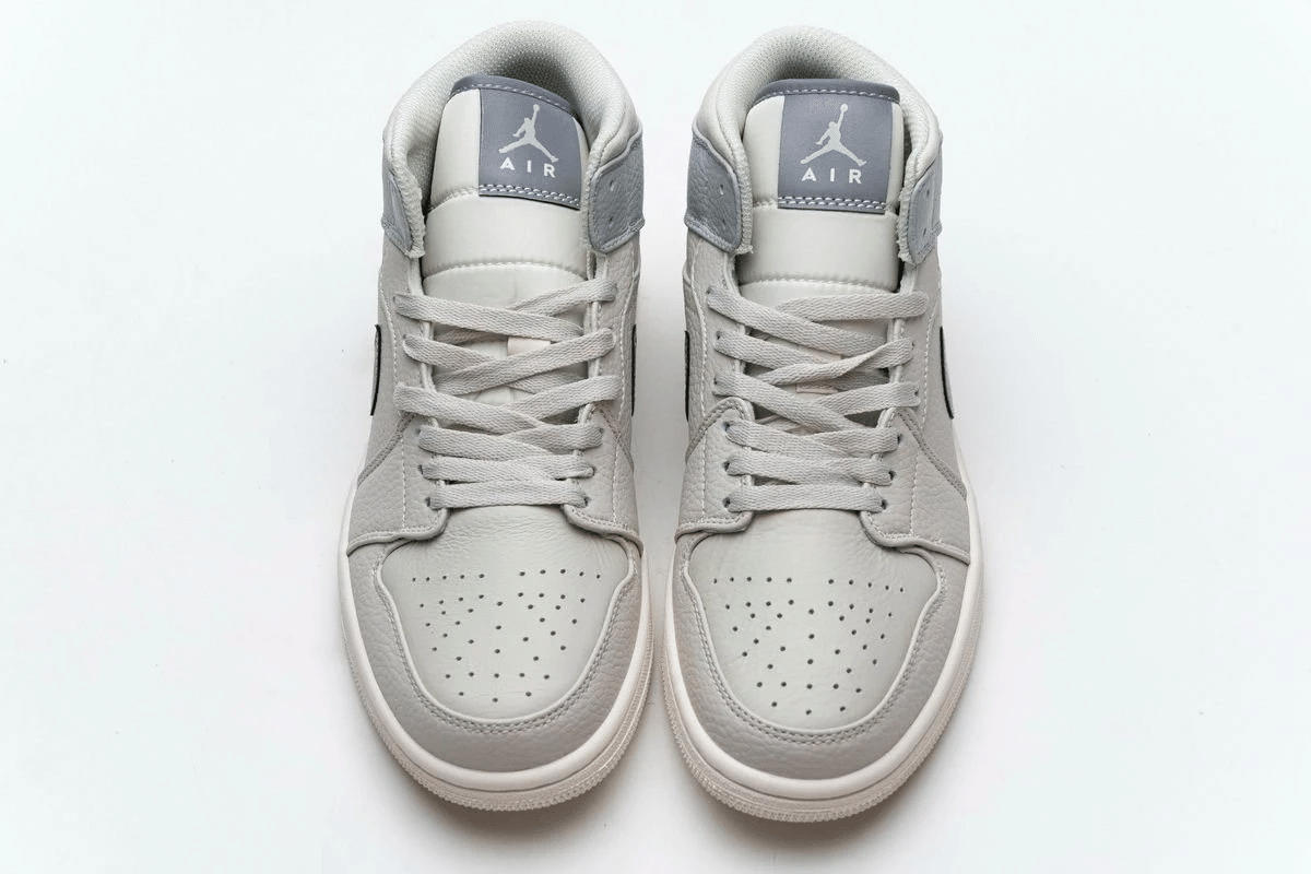 womens air jordan 1 mid grey fog