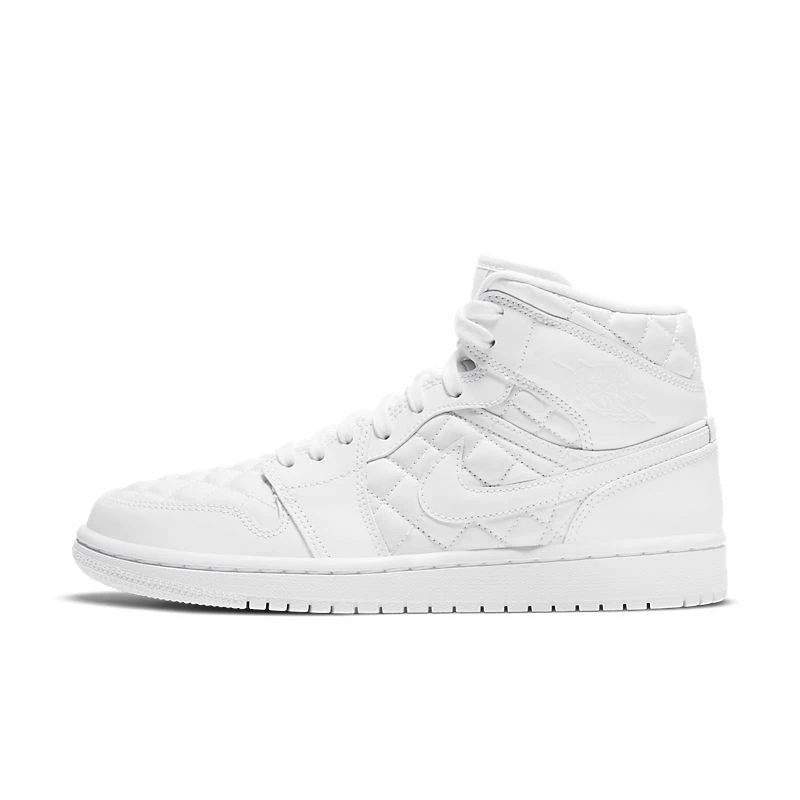 womens all white jordan 1 mid
