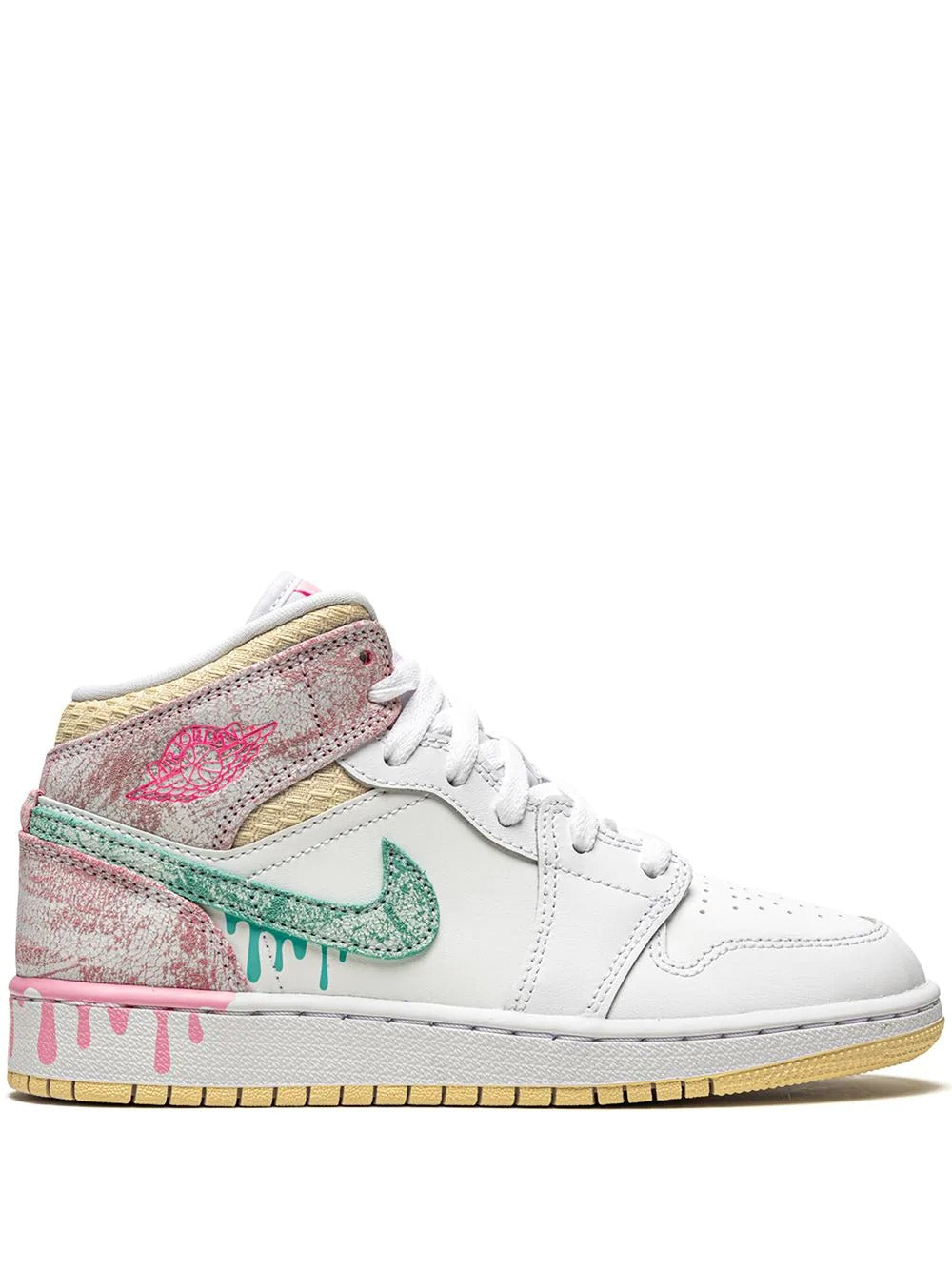 Nike Air Jordan 1 Mid Paint Drip Grade School Kelvingift