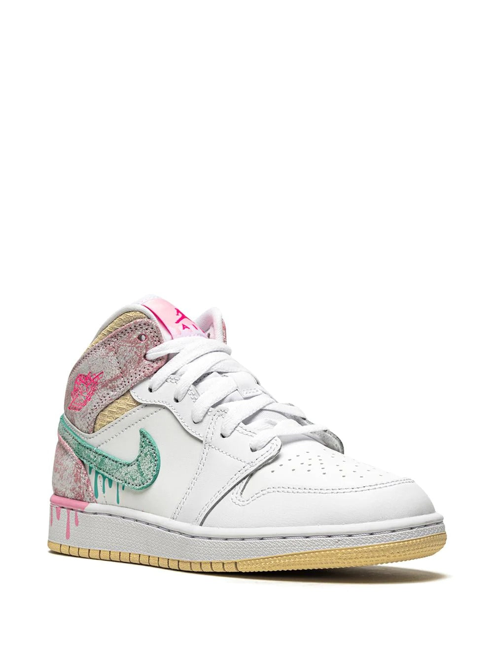 Nike Air Jordan 1 Mid Paint Drip Grade School Kelvingift