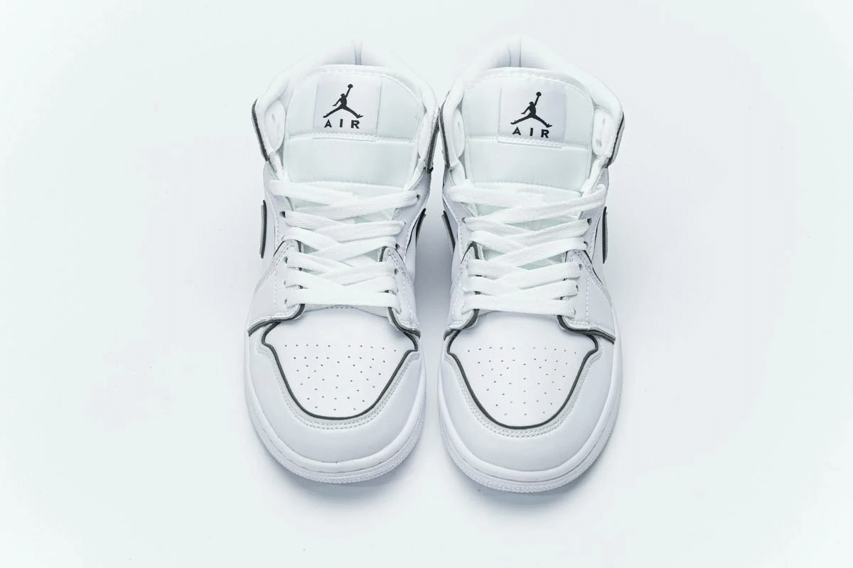 womens jordan air jordan 1 mid iridescent outline