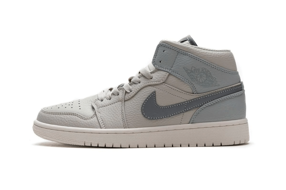 womens air jordan 1 mid grey fog
