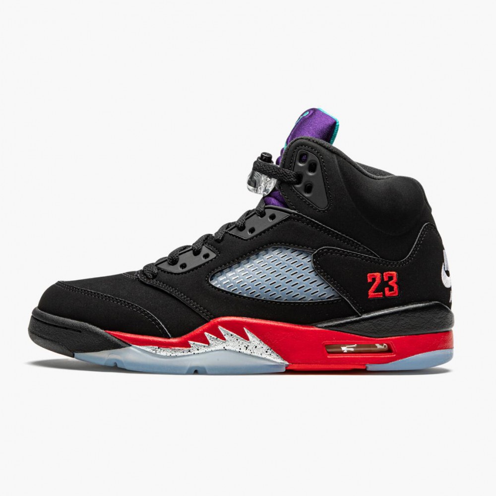 Air Jordan 5 Retro Top 3 Mens Basketball Shoes Blackfire Red-grape Ice ...