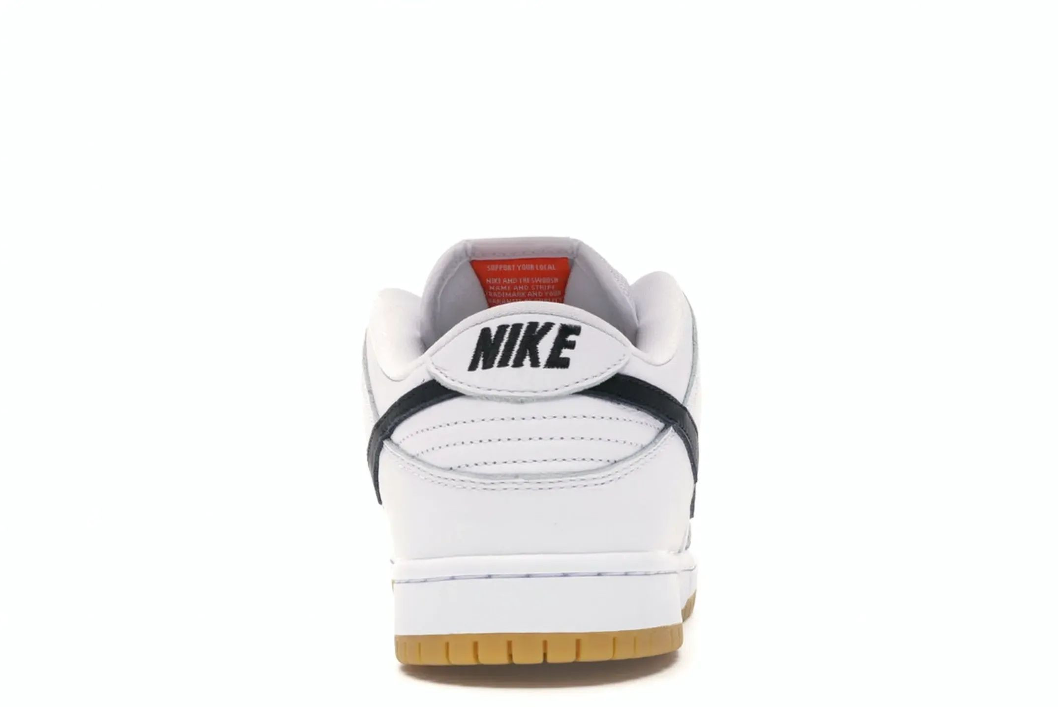 dunk low orange label white