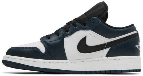 air jordan 1 low armory navy white black