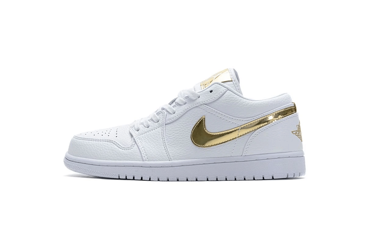 air jordan 1 low se white metallic gold