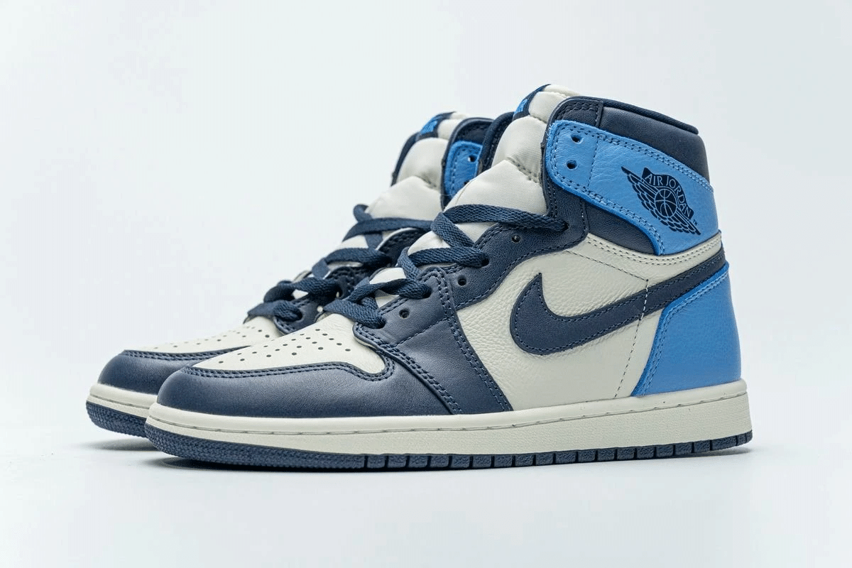 Air Jordan 1 High OG Obsidian University Blue Shoes - Kelvingift