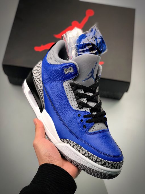 Air Jordan 3 Blue Cement Varsity Royal/Cement Grey Kelvingift