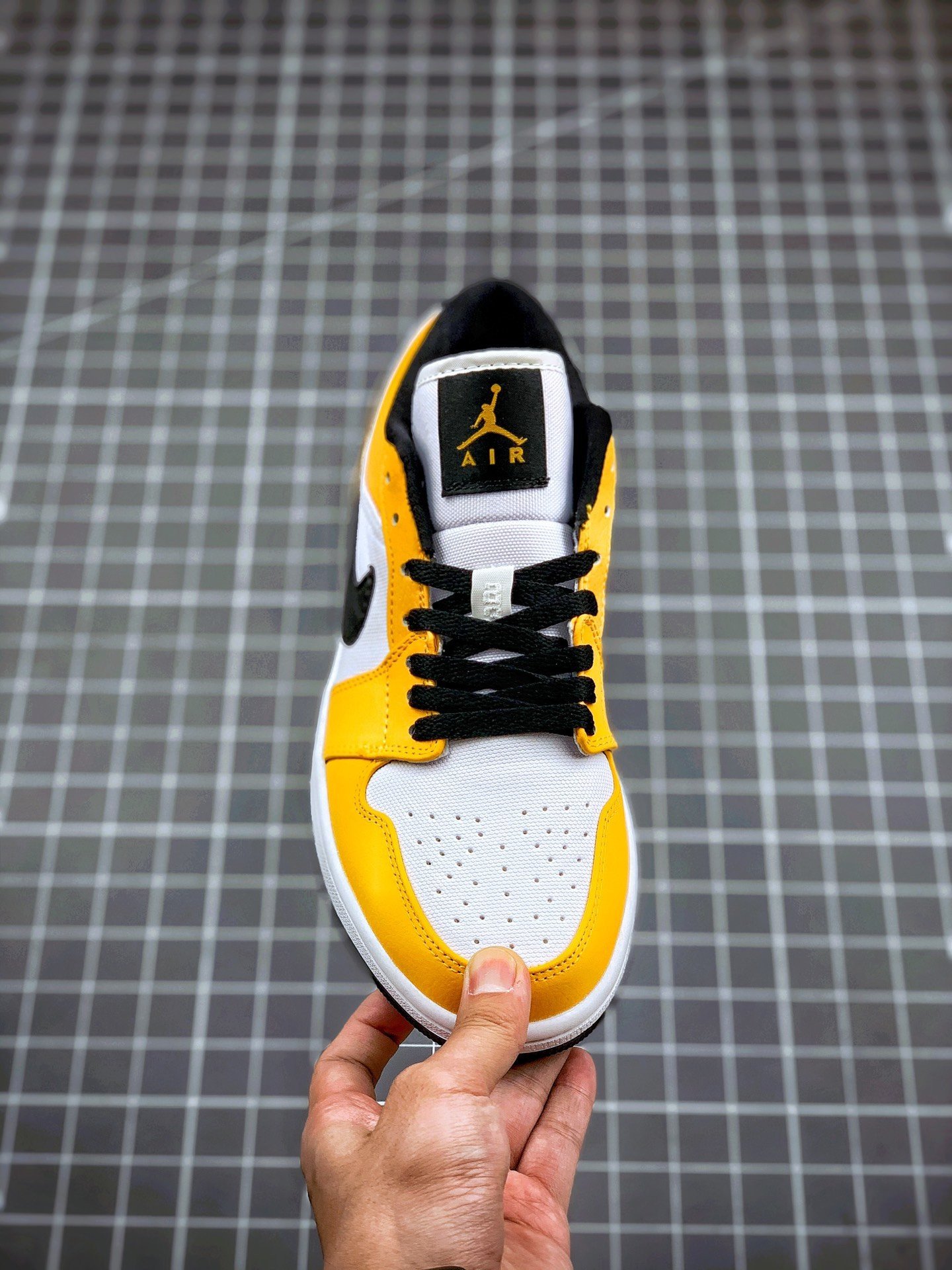 white laser orange black jordan 1