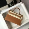 Hermes Mini Kelly 19 Sellier Epsom Brown Bag For Women, Women's Handbags, Shoulder Bags 7.5in/19cm