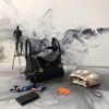 Hermes Lindy Clemence Bag Black For Women, Womens Handbags, Shoulder And Crossbody Bags 10.2in/26cm