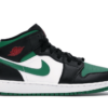 Air Jordan 1 Mid Green Toe