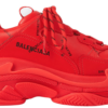 Balenciaga Triple S Allover Logo Red Sneaker